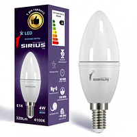 Лампа Sirius LED T11 C37 4W 4000K E14 1-LS-3208