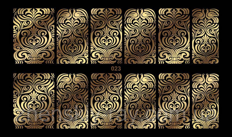 Фольгований Слайдер-дизайн — FoniX F 023 (золото), фото 1