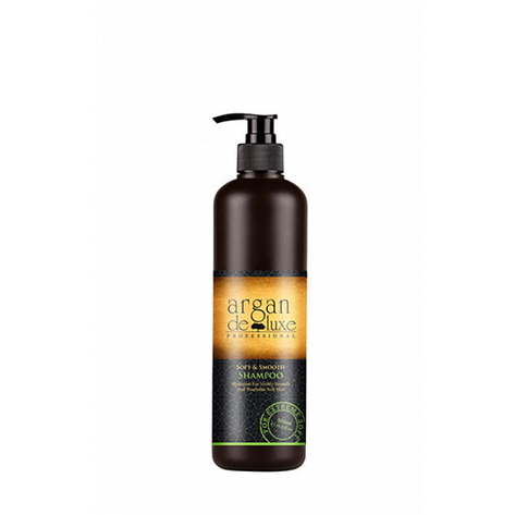 Шампунь для надання гладкості волоссю SOFT AND SMOOTH ARGAN DE LUXE (КАНАДА) 500 мл, фото 1