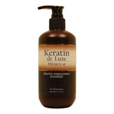 KERATIN DE LUXE Шампунь відновлювальний із кератином 300 мл, фото 1