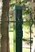 Стовп для кріплення сітки огорожі Зелений 60*40 1,7 м