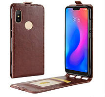 Чохол-книжка для Xiaomi Redmi Note 6 Pro фліп Коричневий