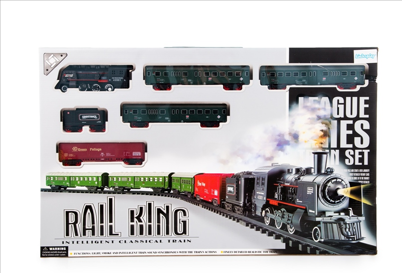 Велика дитяча залізниця Rail King KP2421 довжина 7 метрів!