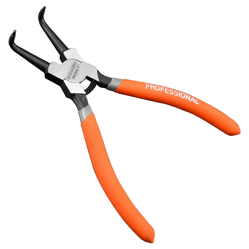 Щипці для стопорних кілець 9" заломлені "на стиск" Harden Tools 560520