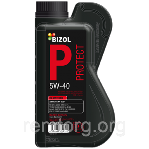Моторне масло BIZOL Protect 5W-40 1л.