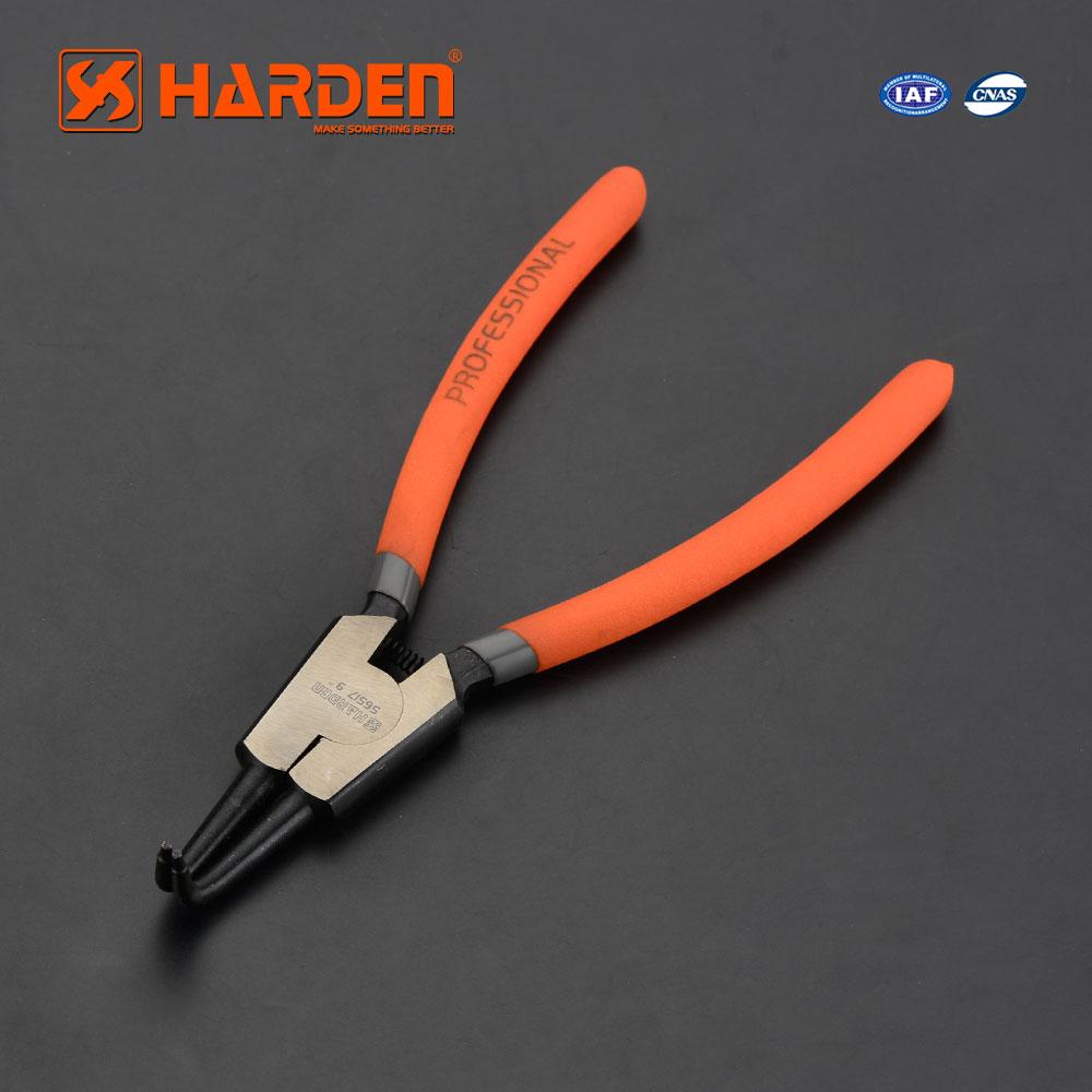 Щипці для стопорних кілець загнуті на розжим 7" Harden Tools 560509