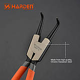 Щипці для стопорних кілець загнуті на розжим 7" Harden Tools 560509, фото 3