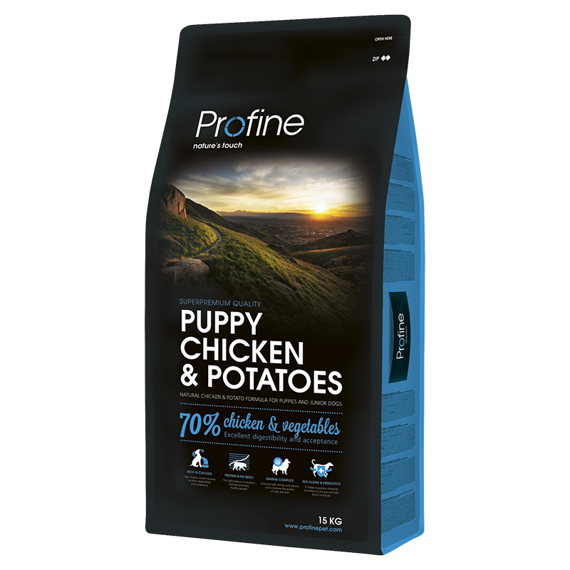 Сухой корм для щенков всех пород Profine Puppy Chicken с курицей и картофелем 15 кг (170532/7367) - фото 1 - id-p658151616