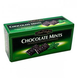 М'ятні шоколадні цукерки Chocolate Mints, 200г, чорний шоколад з м'ятою Maitre truffout chocolate mints