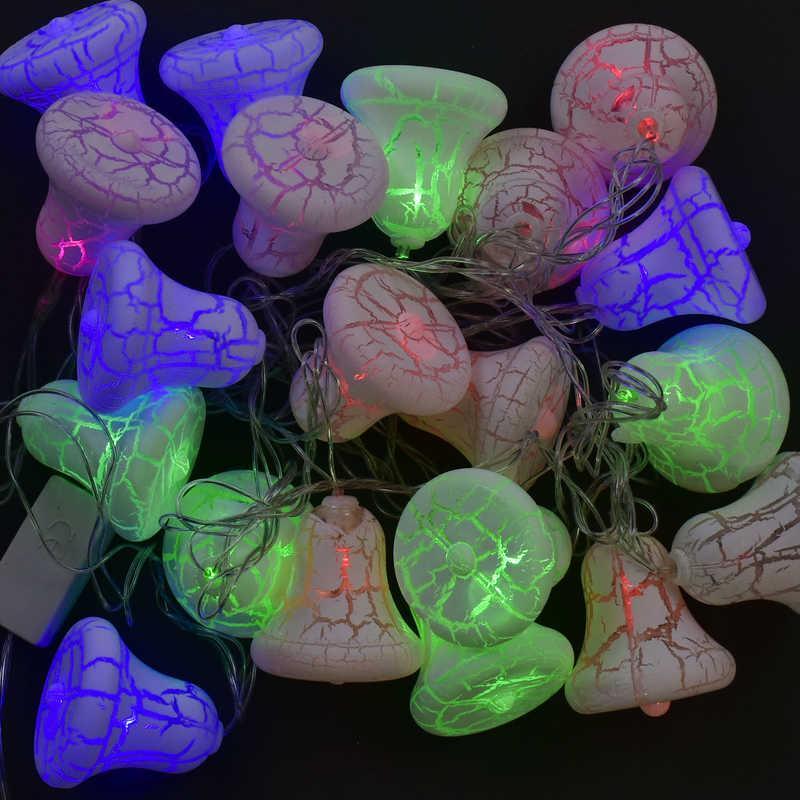 Світлодіодна гірлянда Дзвіночок 20 лампочок, 5 метрів, мультиколор, фото 1