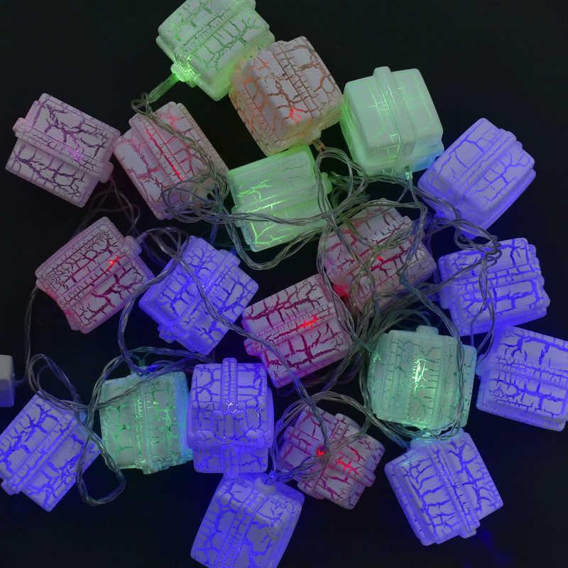 Світлодіодна гірлянда Подарунок 20 лампочок, 5 метрів, мультиколор, фото 1