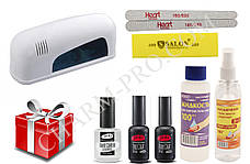 Набір PNB для майстра-початківця манікюру з лампою Simei 906 9W