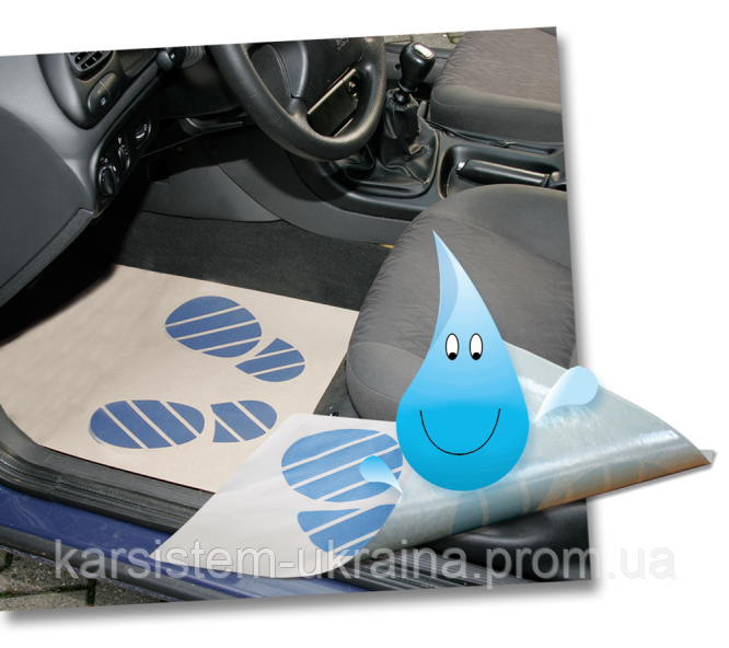 Паперові килимки 500 шт. для салону автомобіля не промокаються SERWO