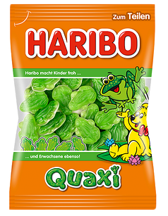 Цукерки желейні Haribo Quaxi (жаби), 175 г, Німеччина, жувальні мармеладні цукерки жабки