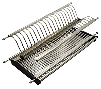 Сушка 800 для посуду нержавійка(штампована) LS 800мм, фото 1