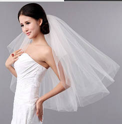 Пишна Фата 2-х ярусна на гребінці