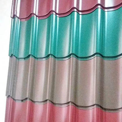 Металочерепиця Корейська Rauni Standart RAL 8017 мат товщина 0,45 мм, фото 1