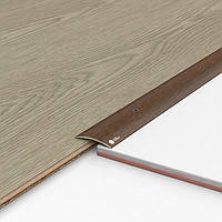 Поріг бронза рифлений 40х3 мм 1,8 м (6114)