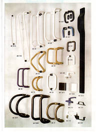 Ручки стаціонарні для металопластикових і алюмінієвих дверей