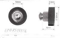 Ролик сдвижной крыши d30x18x9,5 002.