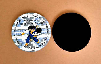 Круглые магниты на холодильник. Диаметр 68 мм 3