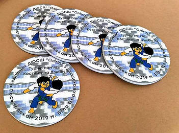 Круглые магниты на холодильник. Диаметр 68 мм 4