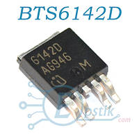 BTS6142D, mosfet транзистор N канал, 33В 8А, TO252-5