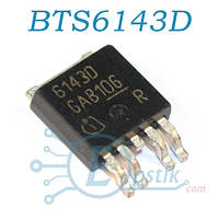 BTS6143D, MOSFET транзистор N канал, 33В 8А, TO252-5