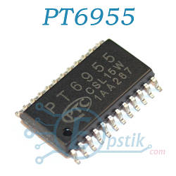 PT6955, LED драйвер, SO24