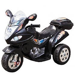 Дитячий електромотоцикл Т-7217 чорний діткам 2-4 роки