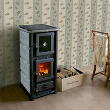 Піч для дому з духовкою "Olimpia" Stone MBS облицювання каменем (талькохлорит), фото 2