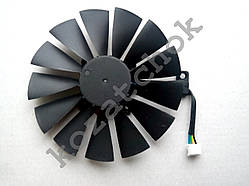 Вентилятор №134 (кулер) для відеокарти ASUS STRIX T129215SM FD10015H12S FDC10M12S9-C RX 470 570 580 R9 280 380