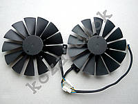 Вентилятор №135 (кулер) для видеокарты ASUS STRIX T129215SM FD10015H12S FD9015U12S RX 470 570 580 FDC10M12S9-C