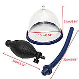 Вакуумна помпа для вагіни та грудей StrongPussy L 10 см, фото 3