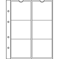 Аркуш Numis LEUCHTTURM для 6 монет діаметром до 55 мм 217х193 мм
