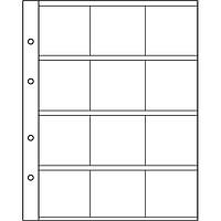 Аркуш під холдери 217х193 мм на 12 комірок (50х50мм) Leuchturm