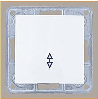 Вимикач прохідний LXL Tesla білий