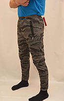Штани зимові чоловічі камуфляжні під манжет M Сірий, фото 2