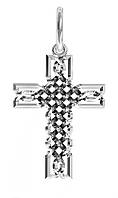 Хрест срібний Плетенка