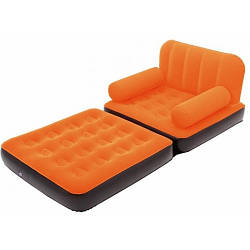 Надувне крісло ліжко трансформер Bestway 67277 Orange