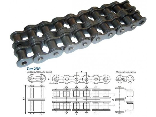   Цепь 12,7-2ПР-3180