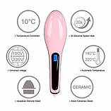 Гребінець випрямляч Fast Hair Straightener HQT-906, фото 4