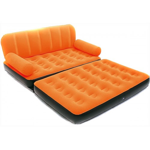 Надувний диван трансформер Bestway 67356 з насосом Orange