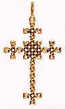 Хрест срібний Плетенка, фото 2