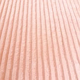 Плюш мінки stripes персиковий у смужку, ширина 83 см, (310 г/м), фото 3