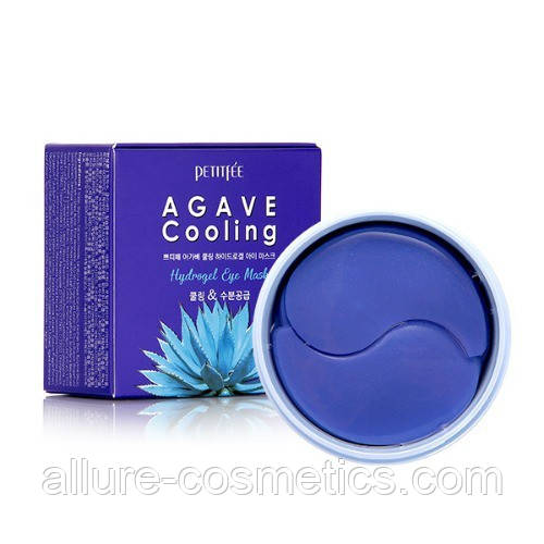 Охолоджуючі гідрогелеві патчі з екстрактом агави Petitfee Agave Cooling Hydrogel Eye Mask Patch