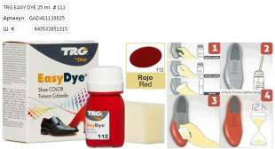 Фарба для шкіри TRG Easy Dye, 25 мл червоний TRG-112