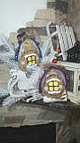 Сучасний коричнева будиночок, ручна робота, різні кольору, вис.16 см, фото 6
