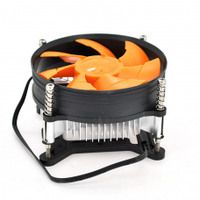 Кулер процессорный LGA 775/1156/1155/i3/i5 2200prm 220gr-Heatsink (up to I7 Cpu), 92-mm, 3-pin, orange