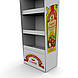 Підлогова металева POS-стійка для снеків та напоїв, 4 яруси, під замовлення оптом, фото 4